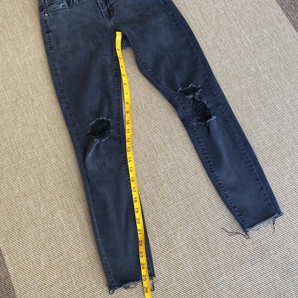 Rockstar Skinny Distressed Black Jeans - Picture 4 of 7